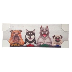 Dogs Playing‎ Video Games Canvas Wall Art- 8 x 23